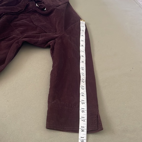 JEANOLOGY Corduroy Brown color, buttons closing front Womens midi DRESS size 8 - Picture 16 of 16